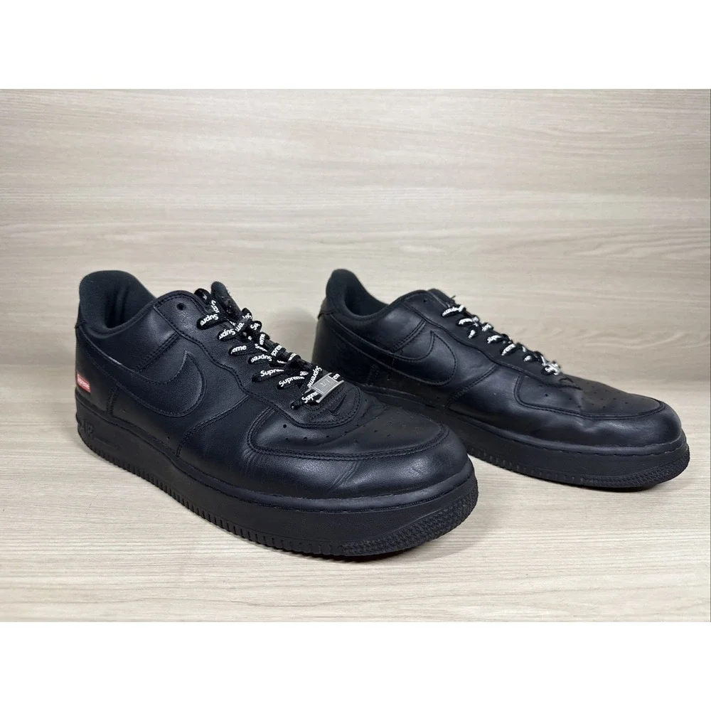Nike Air Force 1 Low x Supreme Box Logo Black CU9225-001 Men's Sneaker NO BOX 11
